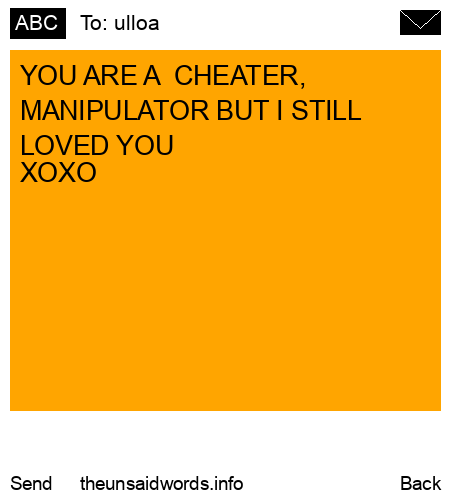 unsent message to ulloa