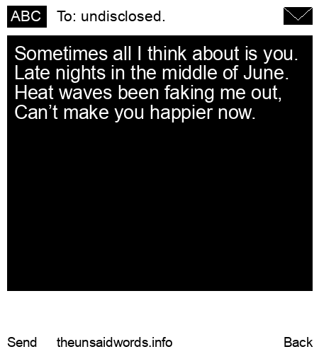 unsent message to undisclosed.