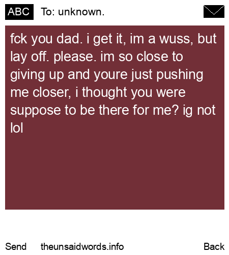 unsent message to unknown.