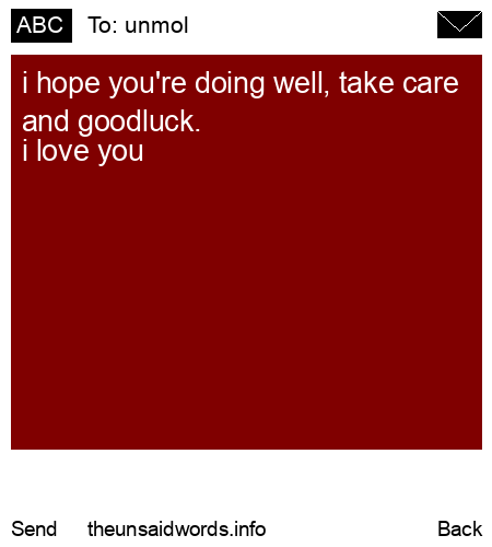 unsent message to unmol