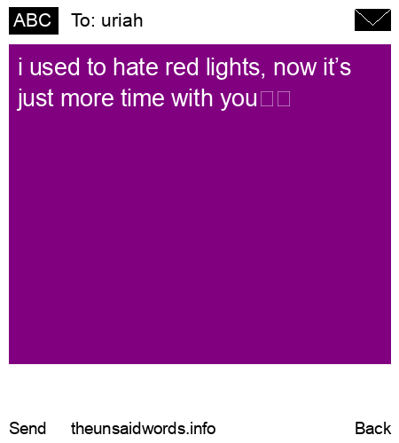unsent message to uriah