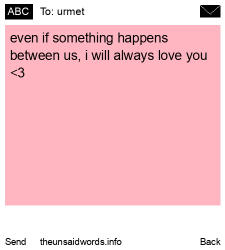 unsent message to urmet