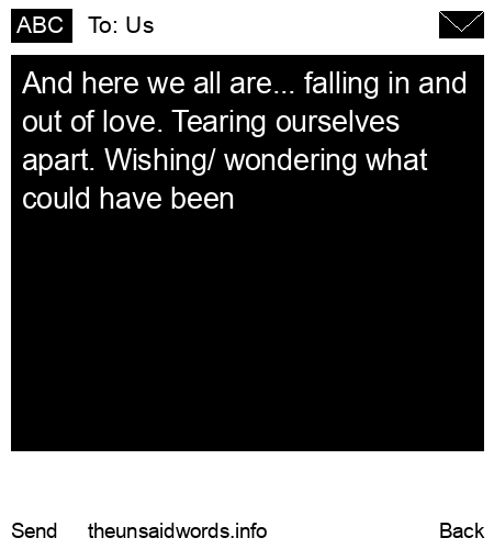 unsent message to Us