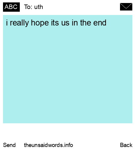 unsent message to uth