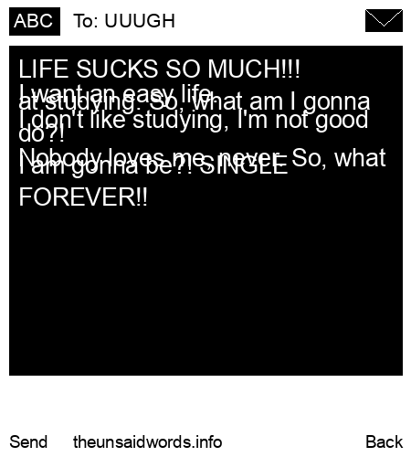 unsent message to UUUGH