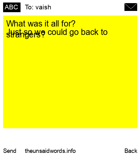 unsent message to vaish