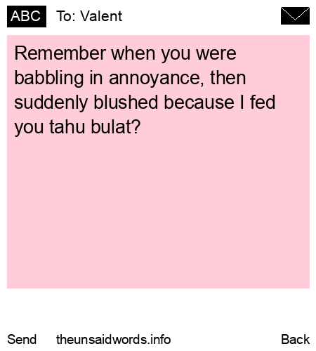 unsent message to Valent