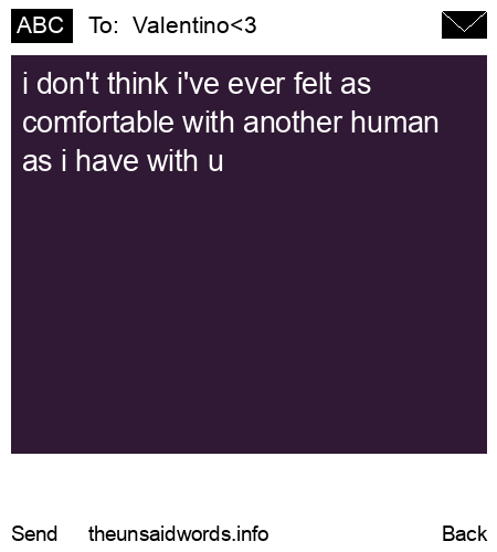 unsent message to  Valentino<3