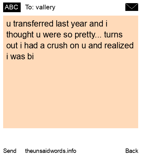 unsent message to vallery