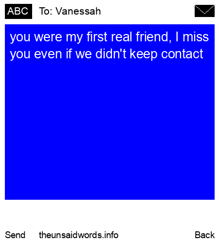 unsent message to Vanessah