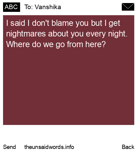 unsent message to Vanshika