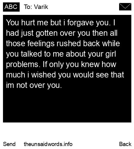 unsent message to Varik