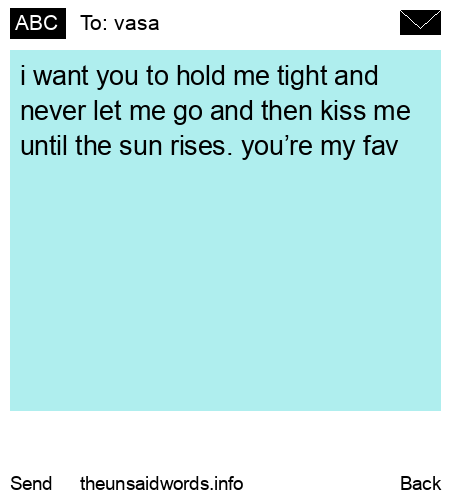 unsent message to vasa