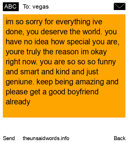 unsent message to vegas