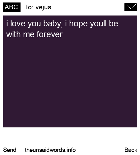 unsent message to vejus