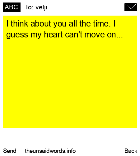 unsent message to velji