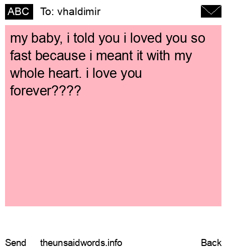unsent message to vhaldimir