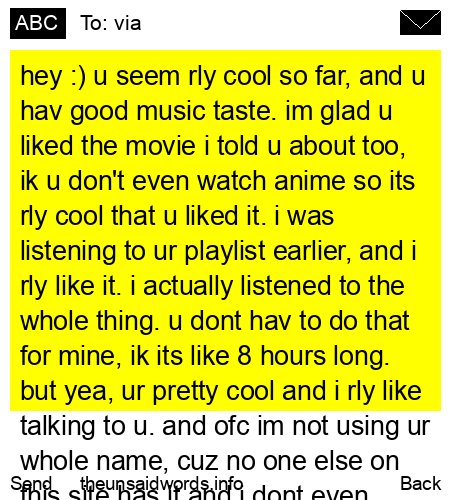 unsent message to via