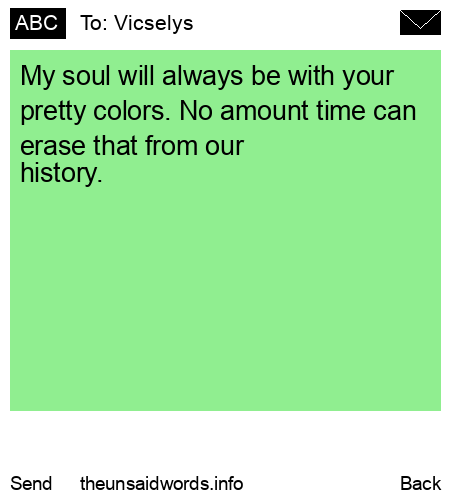 unsent message to Vicselys