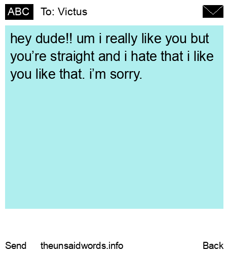 unsent message to Victus