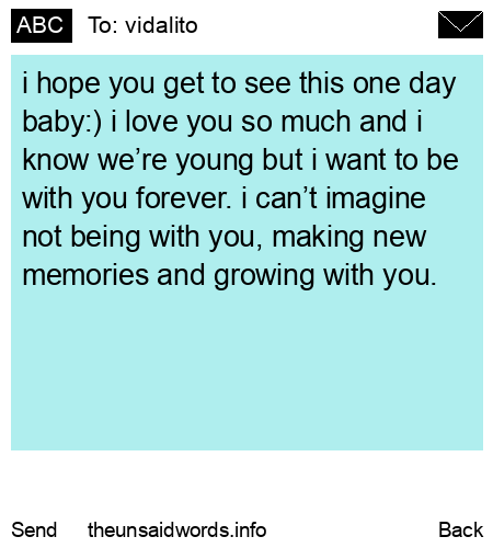 unsent message to vidalito