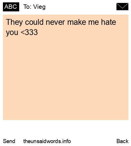 unsent message to Vieg 