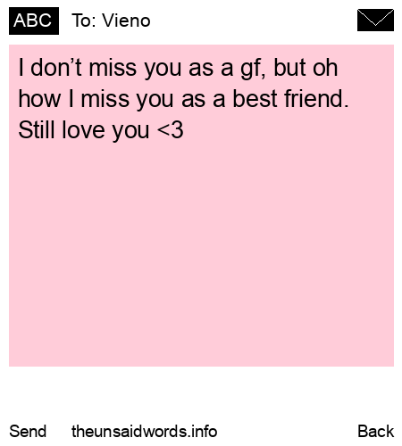 unsent message to Vieno