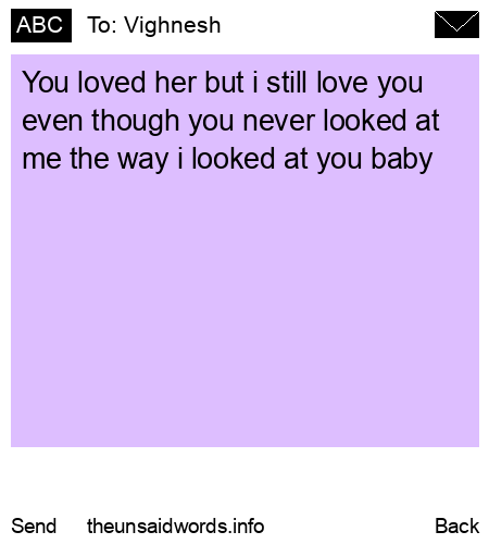unsent message to Vighnesh 