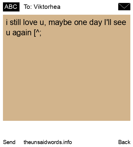 unsent message to Viktorhea 