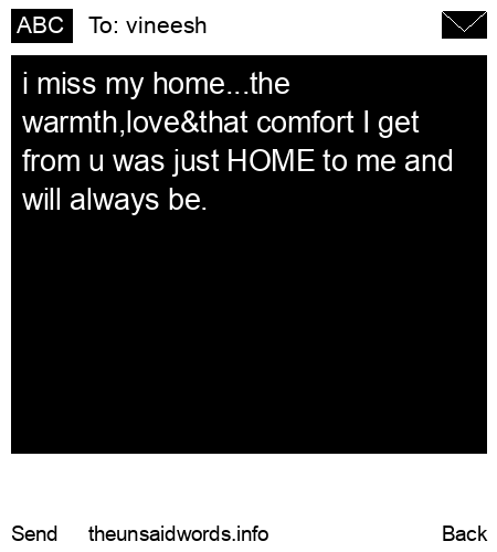 unsent message to vineesh 