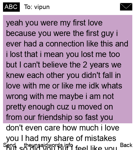 unsent message to vipun