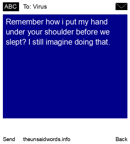 unsent message to Virus