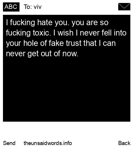 unsent message to viv