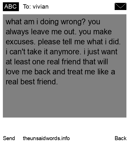 unsent message to vivian