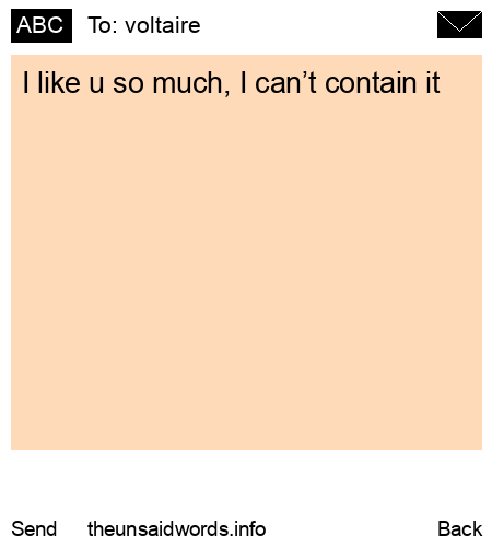 unsent message to voltaire 
