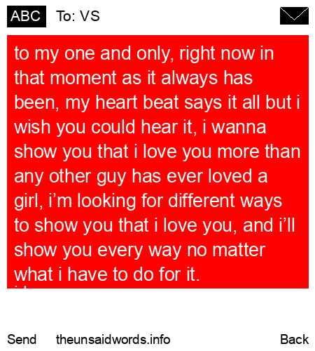 unsent message to VS