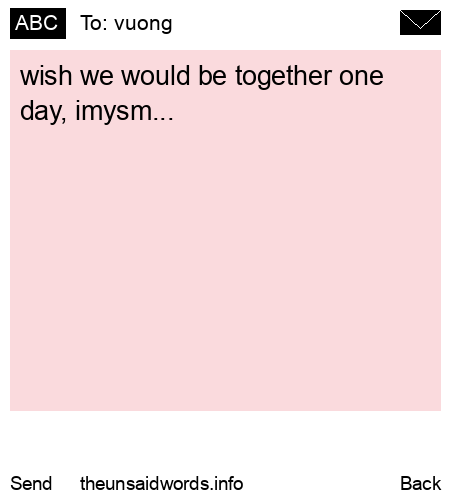 unsent message to vuong