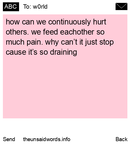 unsent message to w0rld
