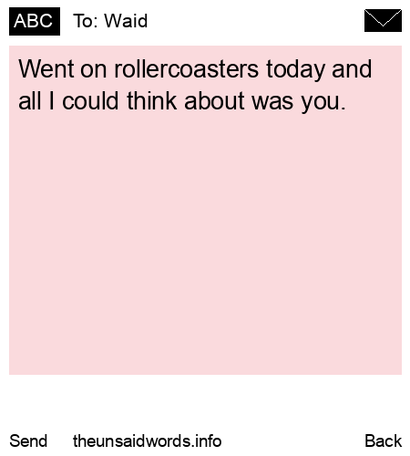 unsent message to Waid