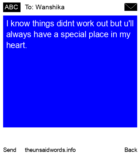 unsent message to Wanshika