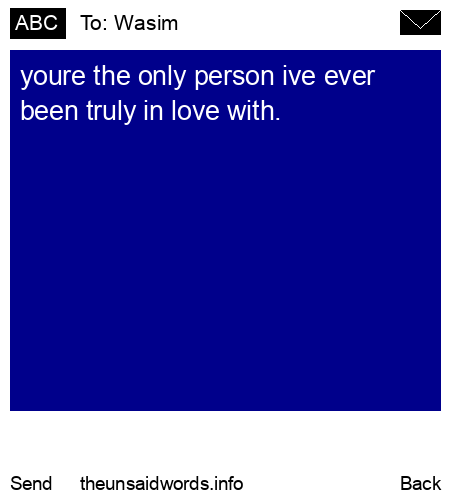 unsent message to Wasim