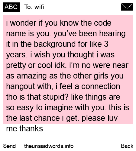 unsent message to wifi