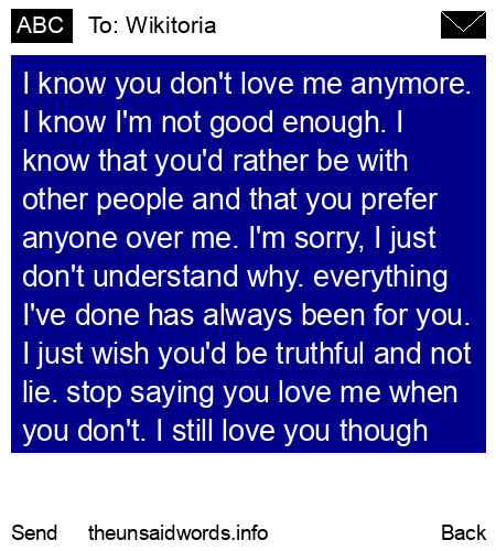 unsent message to Wikitoria
