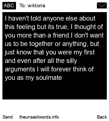 unsent message to wiktoria
