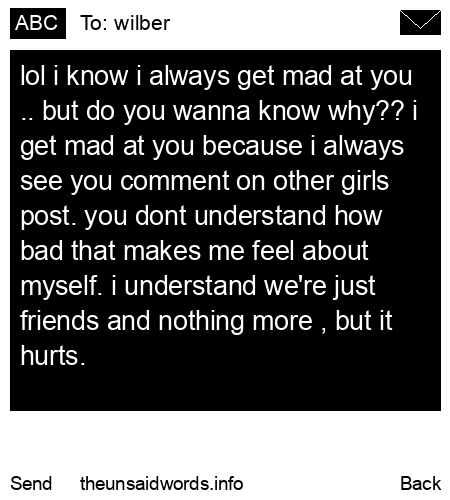 unsent message to wilber