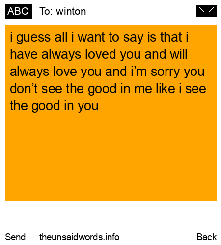 unsent message to winton