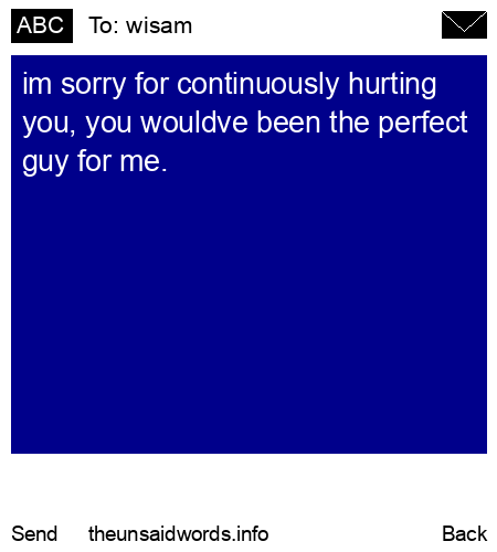 unsent message to wisam