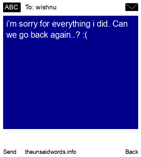 unsent message to wishnu