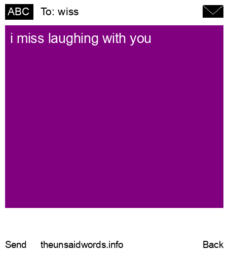 unsent message to wiss