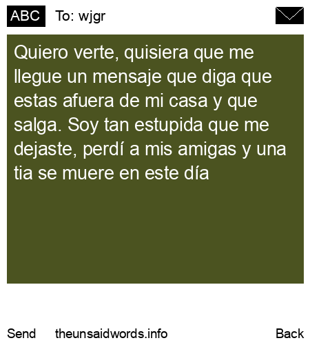 unsent message to wjgr